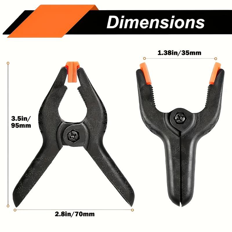 

12Pcs Heavy-Duty Plastic Spring Clips | 3 Inch Mini Background Clamps | Versatile for Crafts, Woodworking & Photography Studios 12pcs