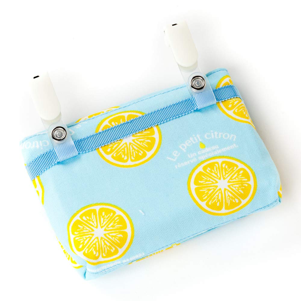 COLORFUL CANDY STYLE Travel Pocket for Elementary School Citron N6018900 Girls, Clip-on Pocket, Small, Student, Lemonade,