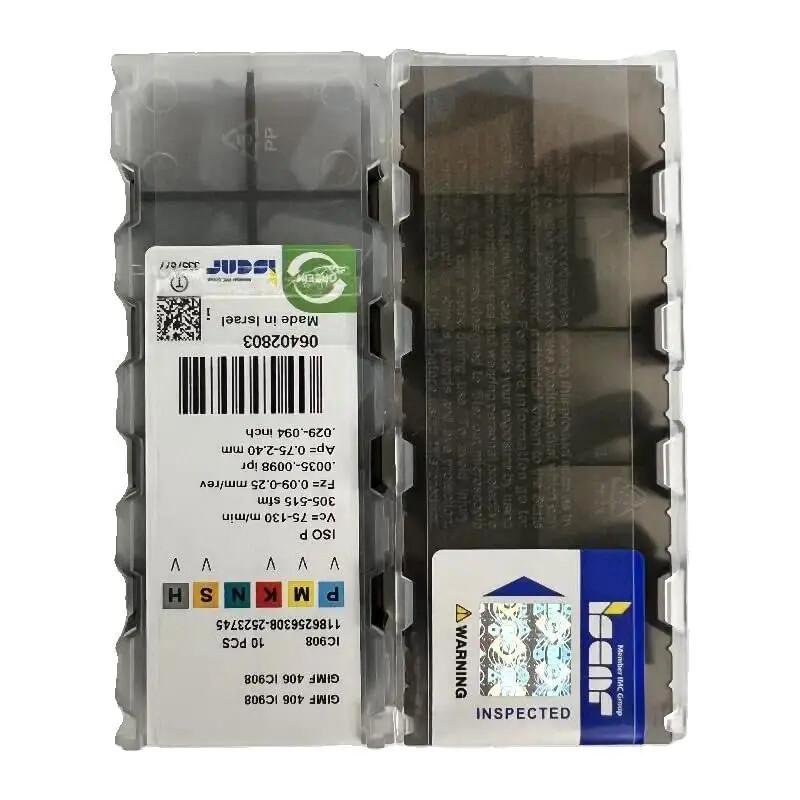 ISCAR / GIMF406 IC908 /Industrial indexable carbide inserts 10 Pcs