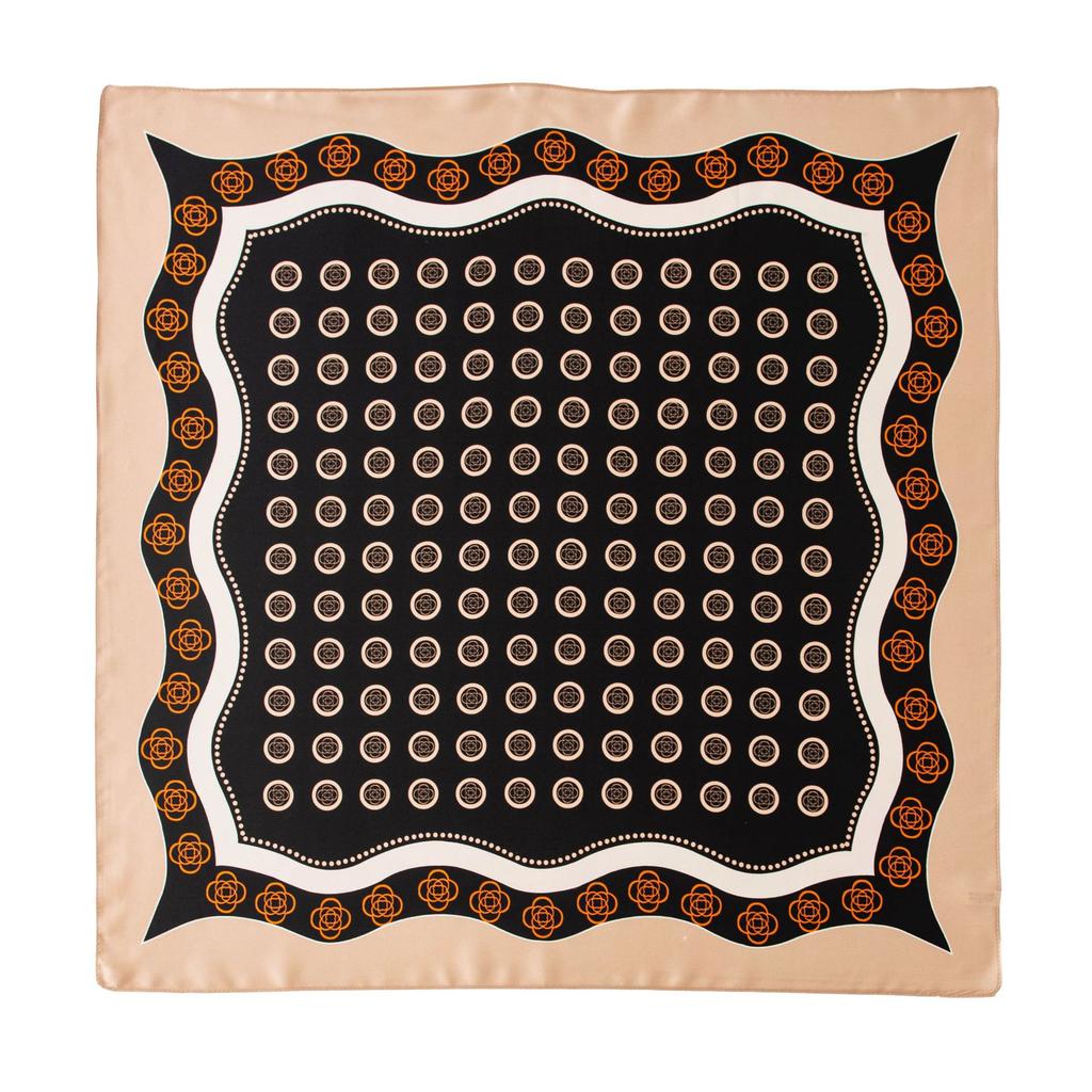 Mulberry silk scarf  four seasons versatile art flower printing yarn thin sunscreen shawl dual-purpose