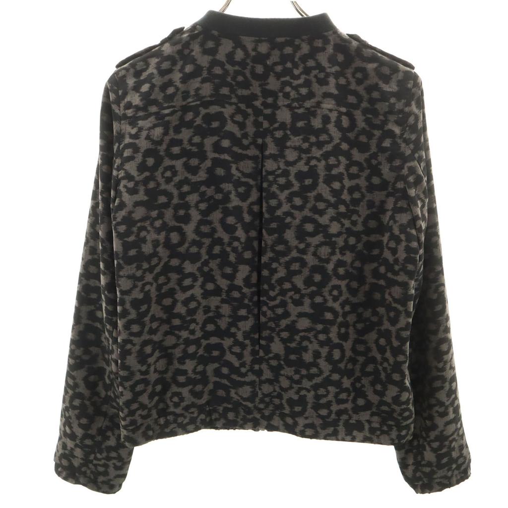 Banana Republic Leopard Pattern Blouson M gray Women Used