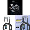 Super Fast Charging 6a Data Cable With Led Indicator For Apple Android Huawei Devices
