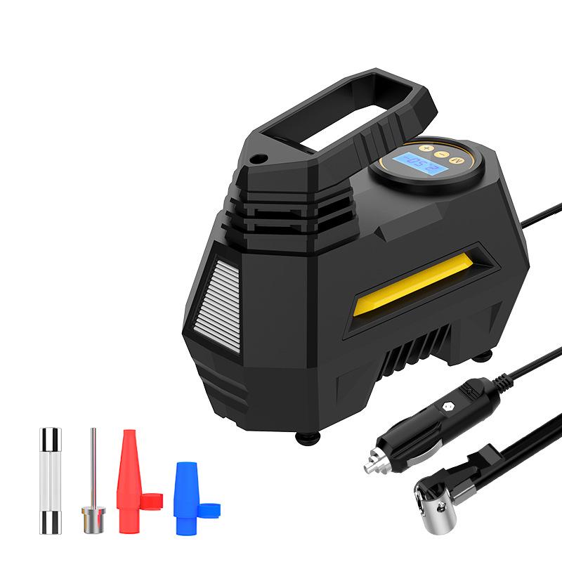 

12 В Портативный Цифровой Двухцилиндровый Накачиватель Шин с LED Подсветкой