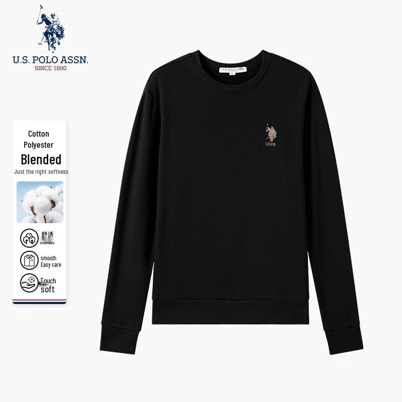 U.S. POLO ASSN. Men s Solid Round Neck Sweatshirt L/175