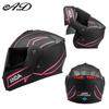 Dual Visor Full Face Flip-Up Motorcycle and Scooter Helmet for Men and Women