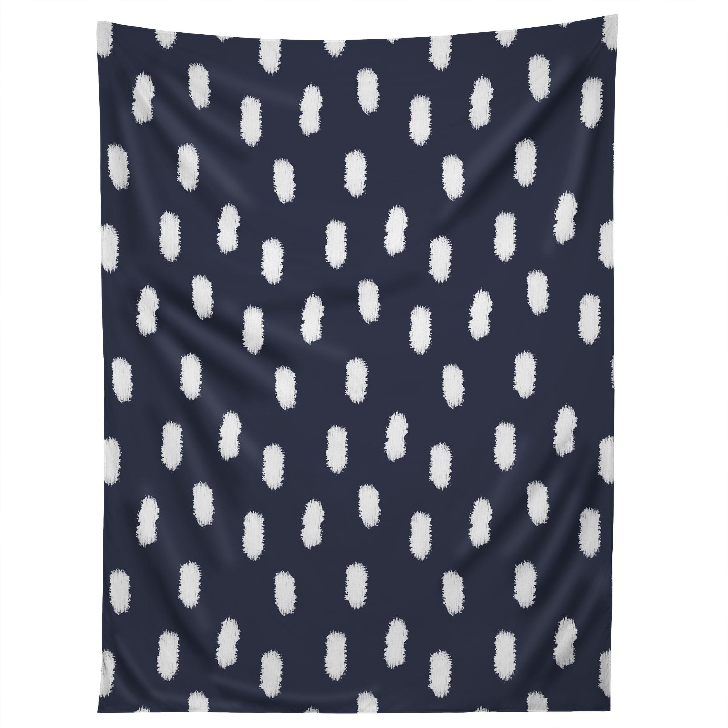 NAVY STROKES tapestry 75x100