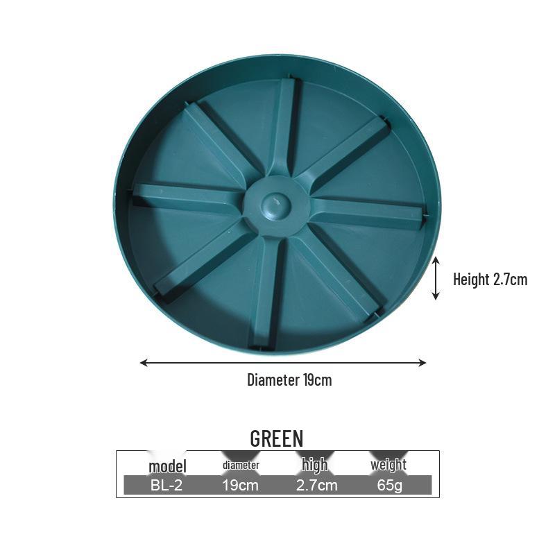 Round Breathable Plastic Flower Pot Tray - Anti-Root Rot, Soil Leakage Prevention, Root Control, Water Collection.