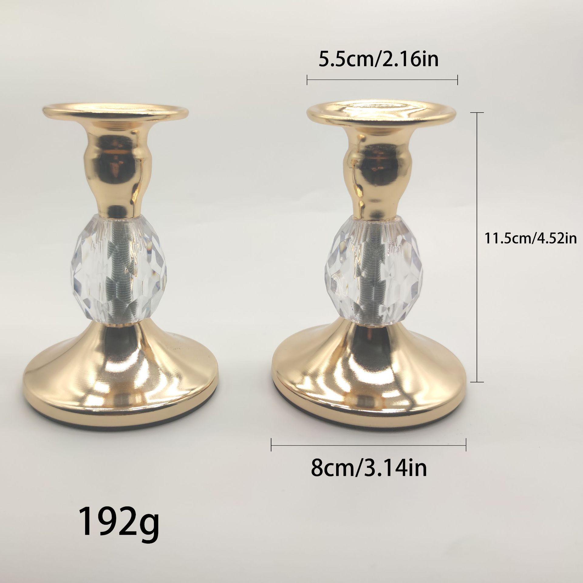 Nordic Iron Art Single Head Candlestick for Romantic Wedding Decor