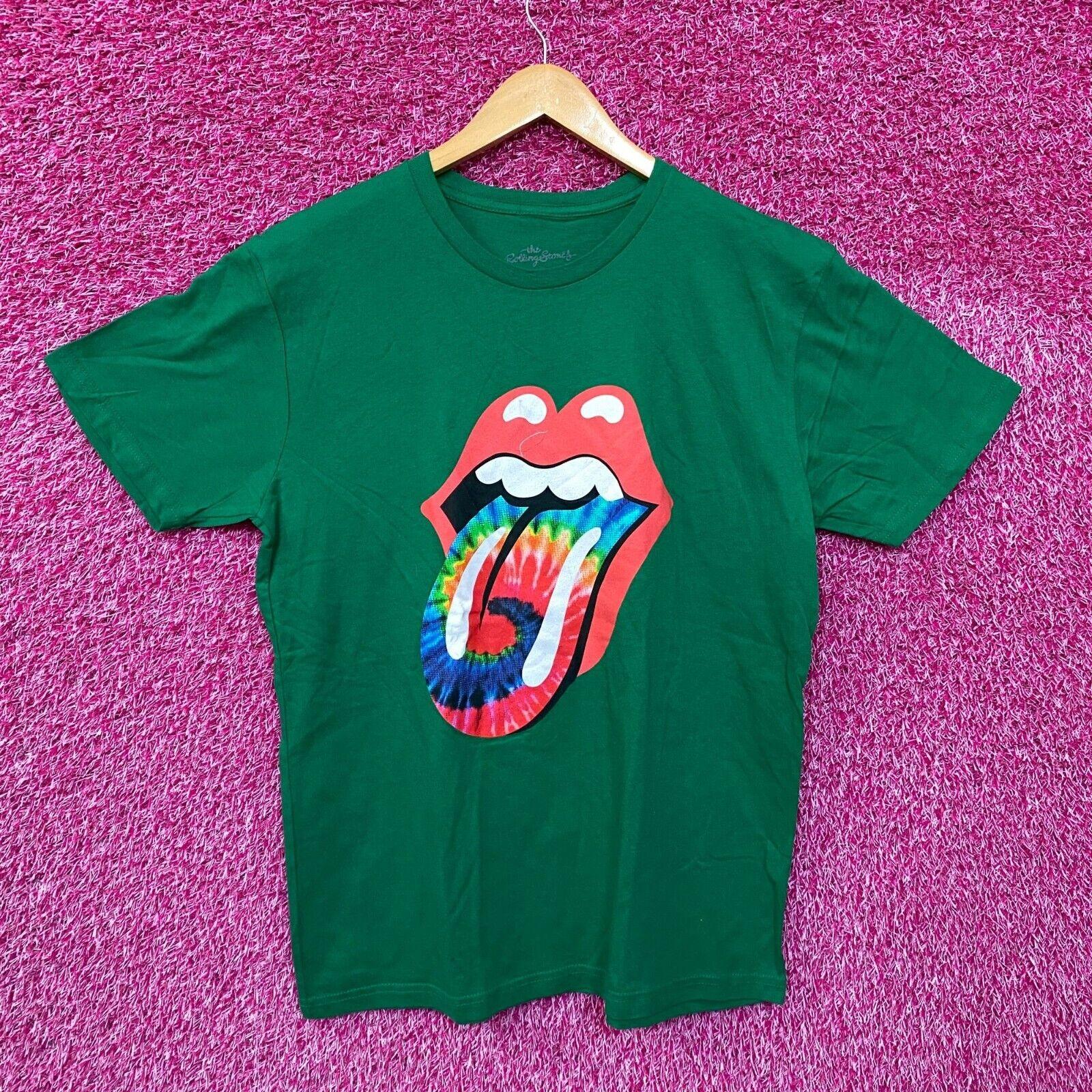 The Rolling Stones Green Tie dye Hot Lips Tshirt 2XL