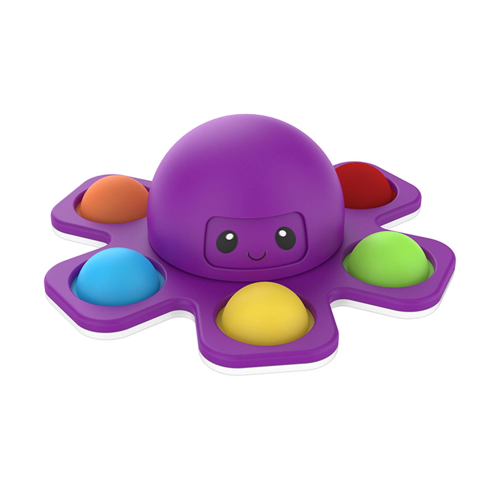 

1 шт. Новый антистресс Пузырь-толкалка Спиннер для непосед Меняющееся лицо Сенсорная игрушка Пуш-попет Спиннер Снятие стресса Игрушки-непоседы для детей фиолетовый