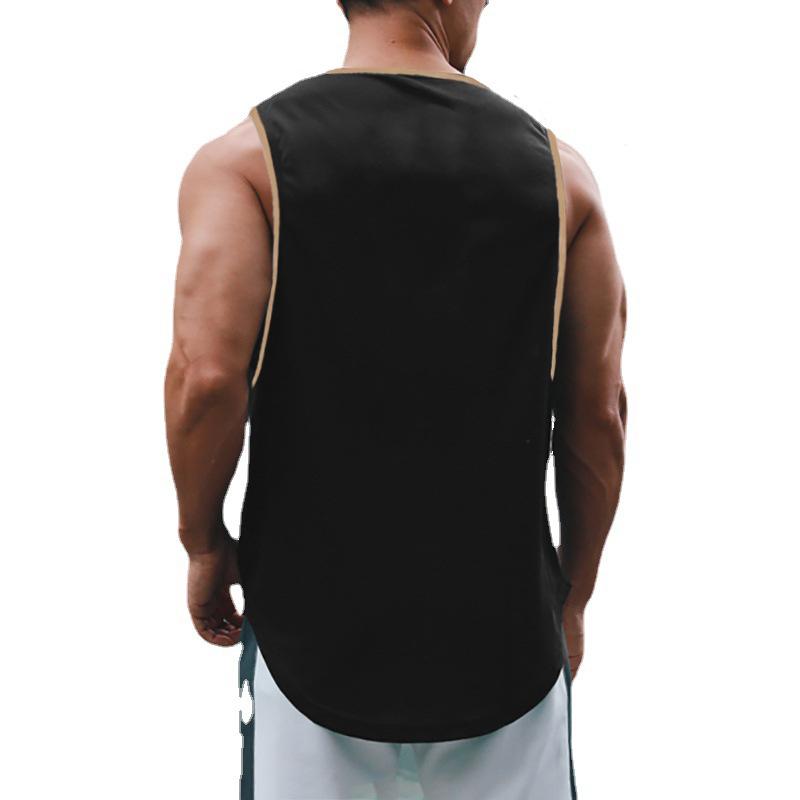 Muscleguys ANIMAL Letter Printed Summer Mens Gym Tank Tops Mesh Quick Dry Sports Clothing Bodybuilding Sleeveless T Shirt Fitness Singlets