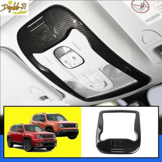 ABS Carbon Fiber Front Reading Light Lamp Cover Trim For 2015- Jeep Renegade