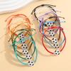 Handmade Braided Alloy Sports Fan Bracelet Baseball Basketball Soccer Team Support Unisex Wristband Jewelry