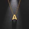 Stylish Women's Non-fading Titanium Steel Letter Pendant Necklace - 26 Unique Designs