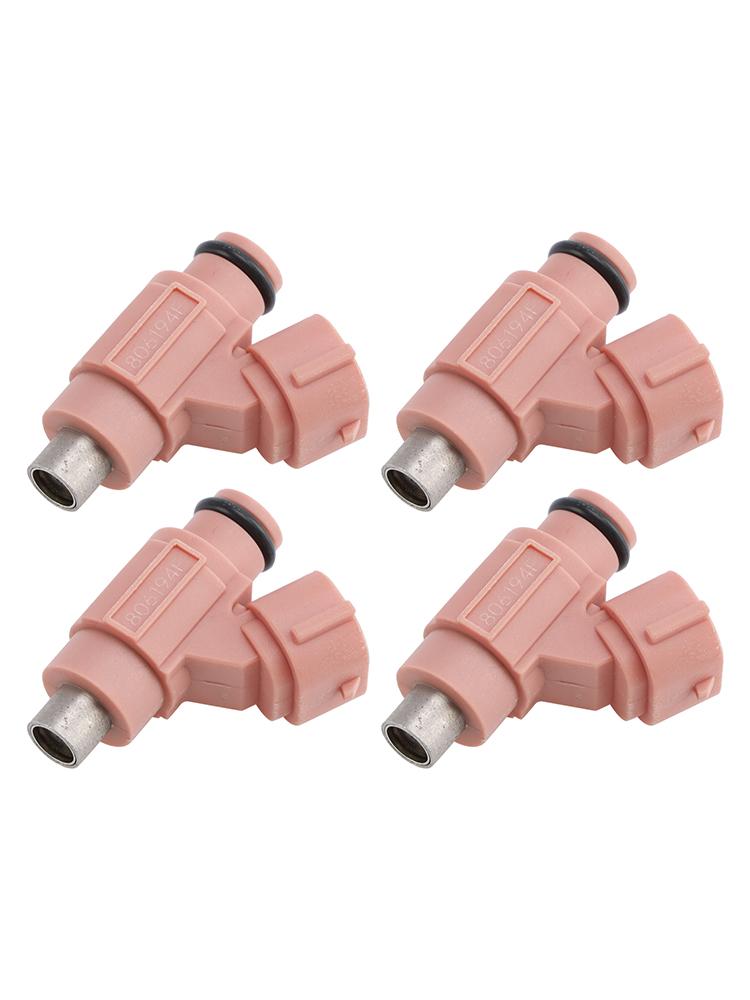 4PC 68V-13761-10-00 Fuel Injector For Yamaha Outboard 115HP F115JA F115LA 11-14