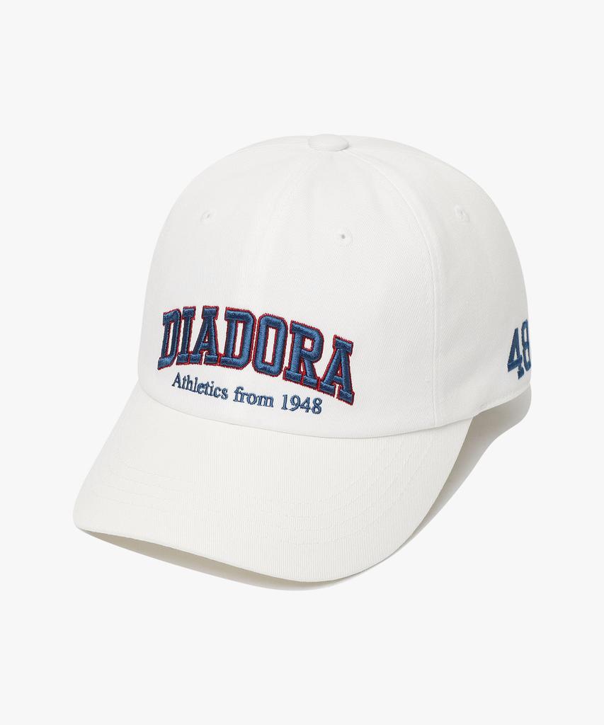 diadora Arch Logo Ball Cap Off White