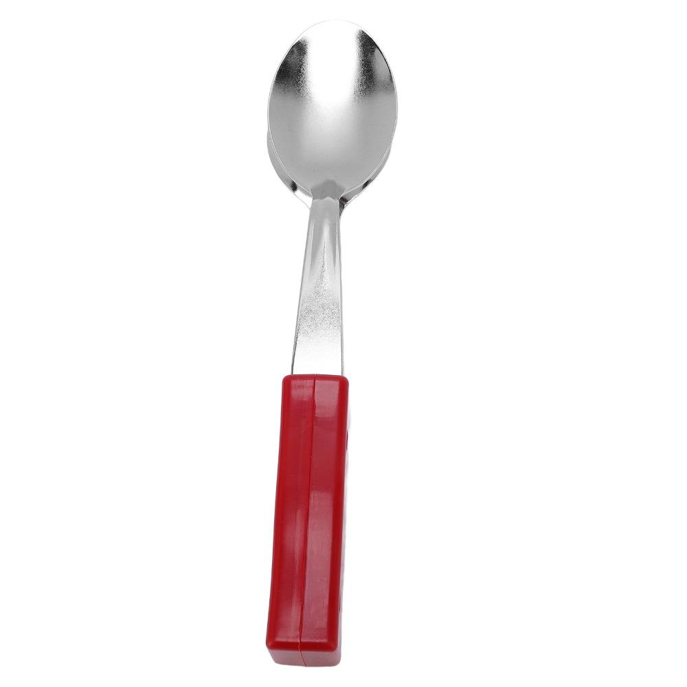 Handle Design Percussion Instrument Silver+Red Folk Instrument  For Music Enthusiasts