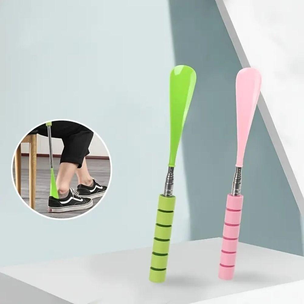 

Adjustable Length Telescopic Shoehorn Easy-Grip Portable Shoehorn Shoe Wear Aid Travel синий