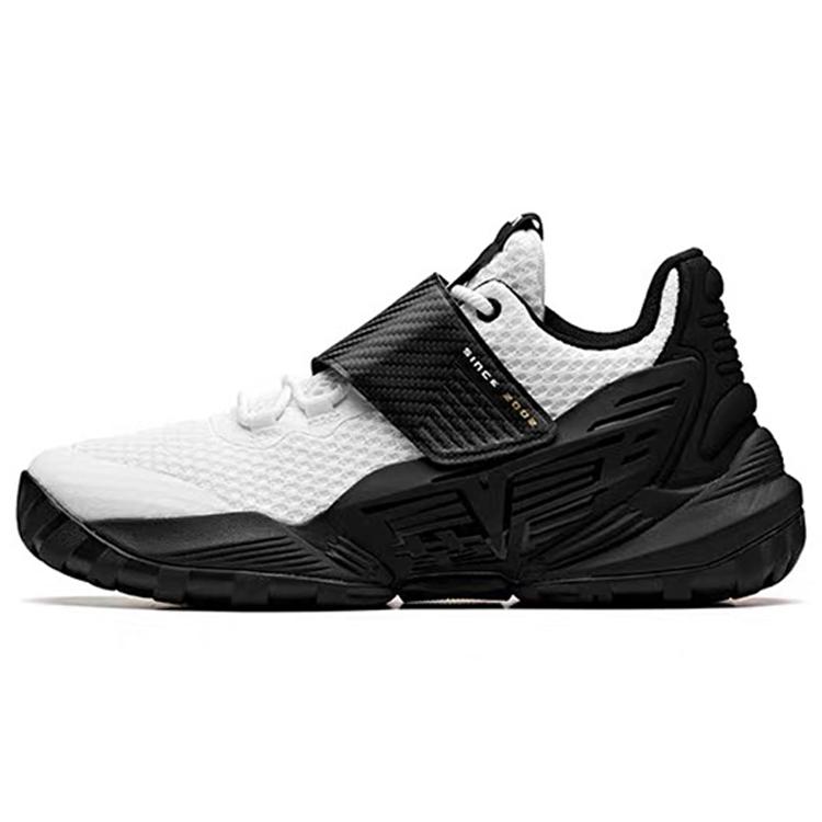 

Anta Bastard Abrasion Resistant Breathable Low top Vintage Basketball Shoes Men s White Black 91931104-2 42.5