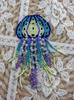 Handmade Beaded Jellyfish Keychain Ornament - Ocean Style Pendant for Bags
