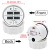 8 Colors Backlight Digital 52mm Car 4 In 1 Multifunction Gauge with Fuel Level Oil Pressure Water Temp Voltmeter Temp Sensor