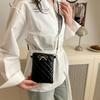 Street Style Pu Small Square Crossbody Bag For Girls With Magnetic Closure And Inner Zipper Pocket
