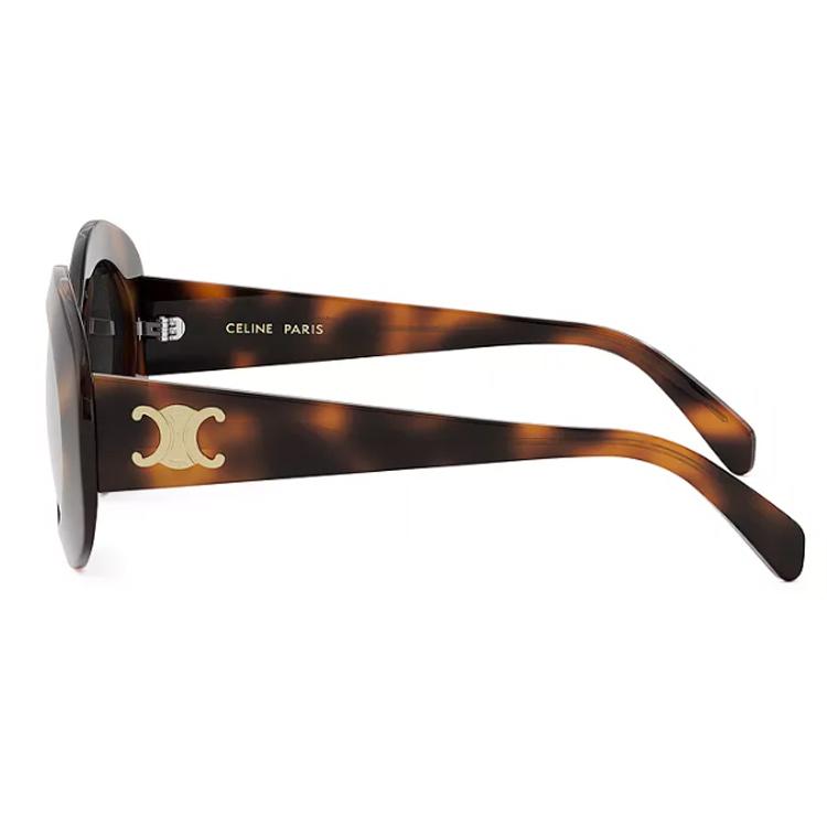 Celine Oval Frame Pattern Sunglasses Unisex sunglasses Tortoise CL40292U53A