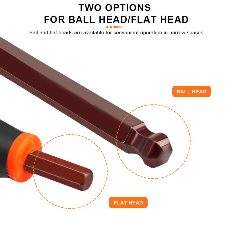 Т-образная шестигранная отвертка T25/2.5/3/4/5/6/8/10 мм хром-ванадиевая сталь — фото 4