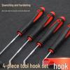 4-teiliges Hakenset: Autoreparatur, Reifenflicken, Öldichtung, Schraubenzieher-Abzieher, Gummi-Streifenentferner, Haushaltswerkzeug