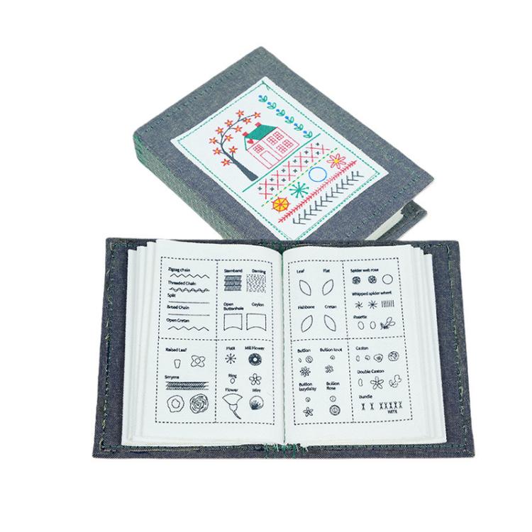 

Книга-альбом стежков для вышивки своими руками, 10 страниц, для любителей ручного шитья и льняных поделок Only Book