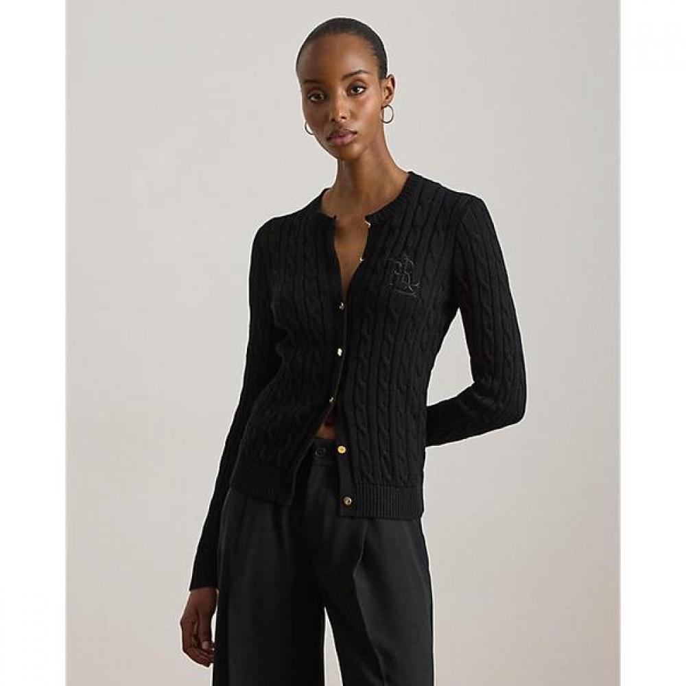 Lauren Ralph Lauren Cable Knit Cotton Blend Cardigan Wmlrswes6820926001 XS