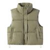 Winter New Down Cotton Vest Casual Thickened Zipper Ultra-short Stand-up Collar Lambskin Vest