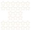 30Pcs Hollow Frame Pendants Copper Crafts Jewelry Accessories Earring Necklace Making SuppliesGold Star