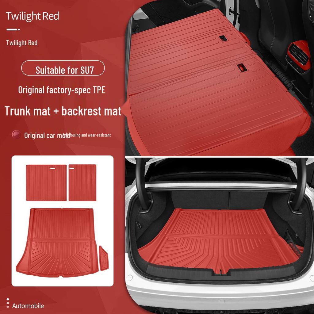 Xiaomi SU7 TPE Protective Trunk and Backrest Mat, Interior Car Accessory