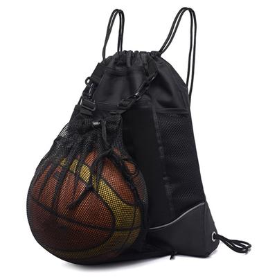 Basketball Carrier Bag Large Capacity Gym Bag Drawstring Closure Backpack with Mesh