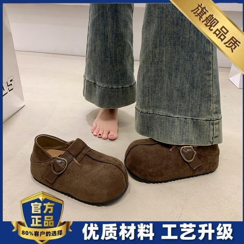

Thick-soled inner height-increasing Birkenstocks, new autumn can be stepped on twice, casual toast single shoe size 38