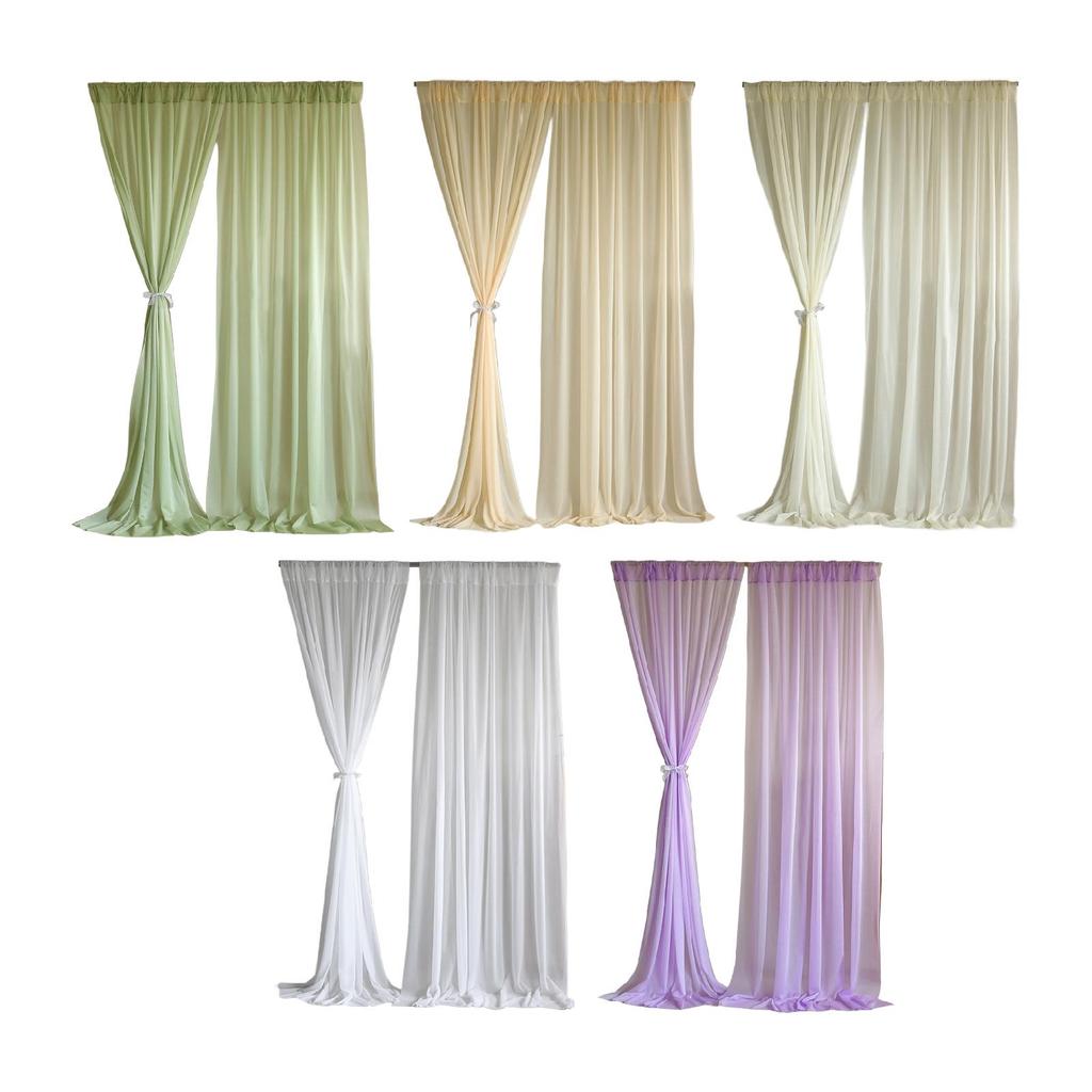 Backdrop Curtains Backdrop Drapes Photography with Rod Pockets Decorative 2