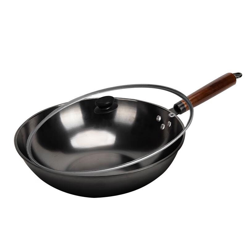 ShangHeng SHZH-CJCG009 32cm Cast Iron Wok with Lid
