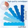85 Feet Blue Bulletin Board Border 72 Pcs Classroom Scalloped Light Blue Bulletin Board Paper 6 Scalloped Border Trim Boho Blue Sea Ocean Spring DIY
