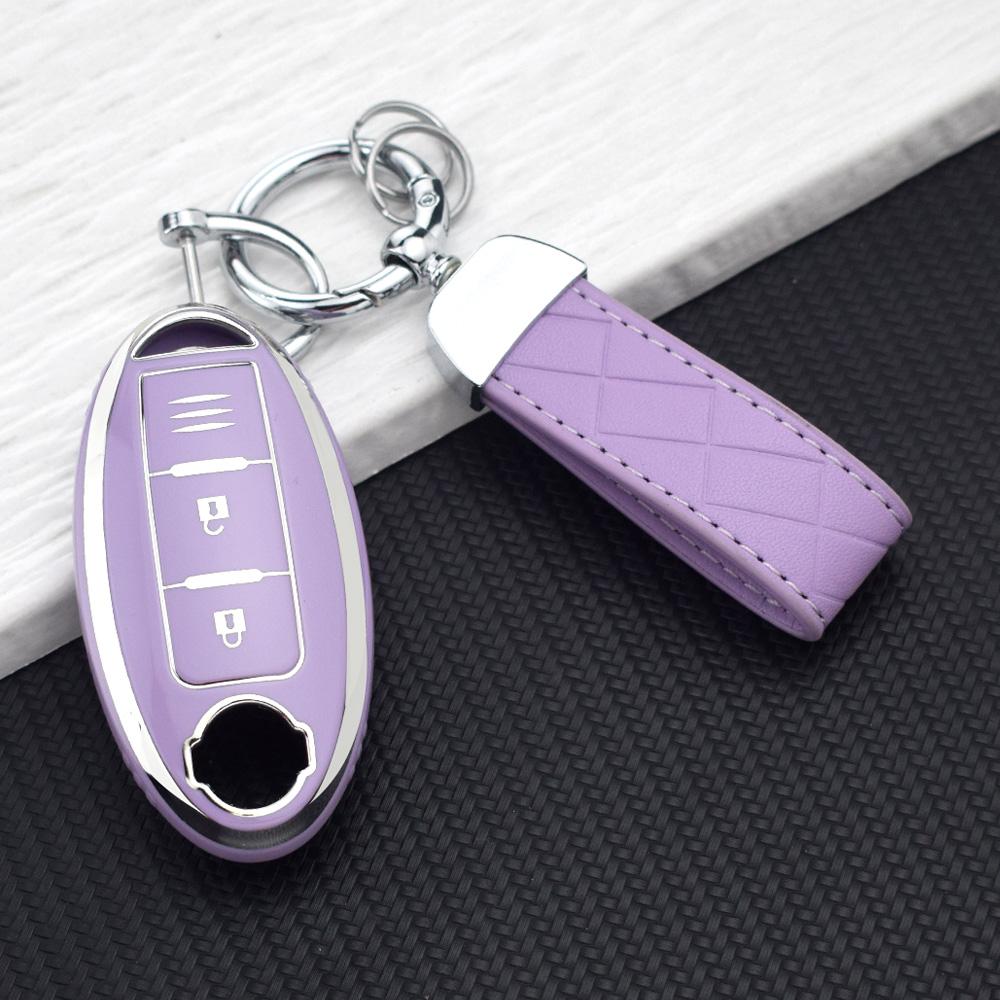 Soft Tpu Remote Key Fob Case For Nissan X-Trail T32 T31 Qashqai Kicks Juke J10 J11 Tiida Pathfinder Note Infiniti Key Chain Set