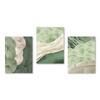 Green Ginkgo Leaf Poster Leaf Embroidery Texture Canvas Painting Nordic Room Wall Art Picture For Home Decoration Painting