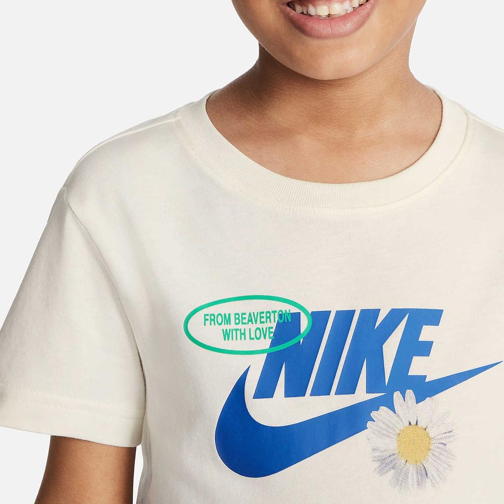 Nike T Shirt 'from Beaverton' Sail White Kids' HM9283-133