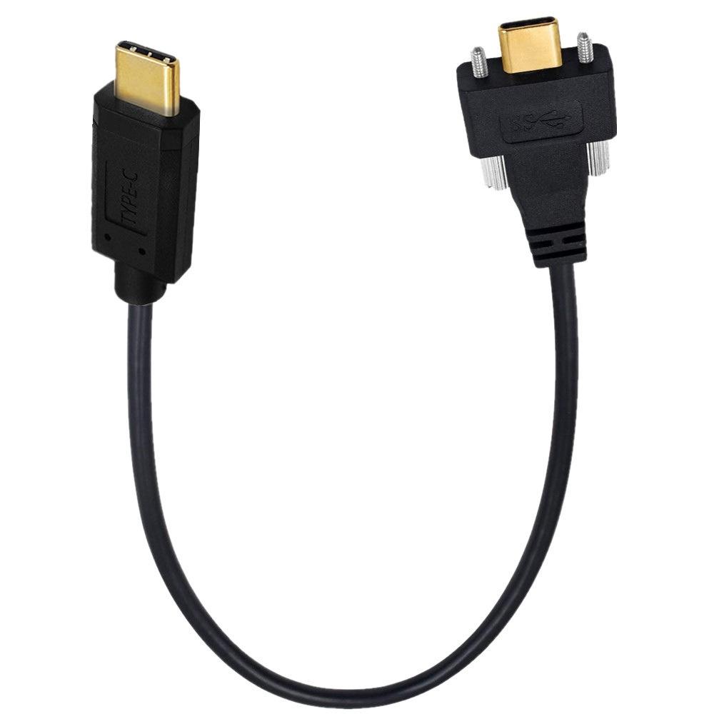 USB3.1 Right-Angle Type-C Data Cable with Camera Lock, 10Gbps Transmission