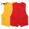 Gilet da Lavoro Scollo a V Senza Maniche Monocolore Bottoni Singolo Petto Gilet da Direttore Abbigliamento da Lavoro Tasche Cardigan Lavoratori della Comunità
