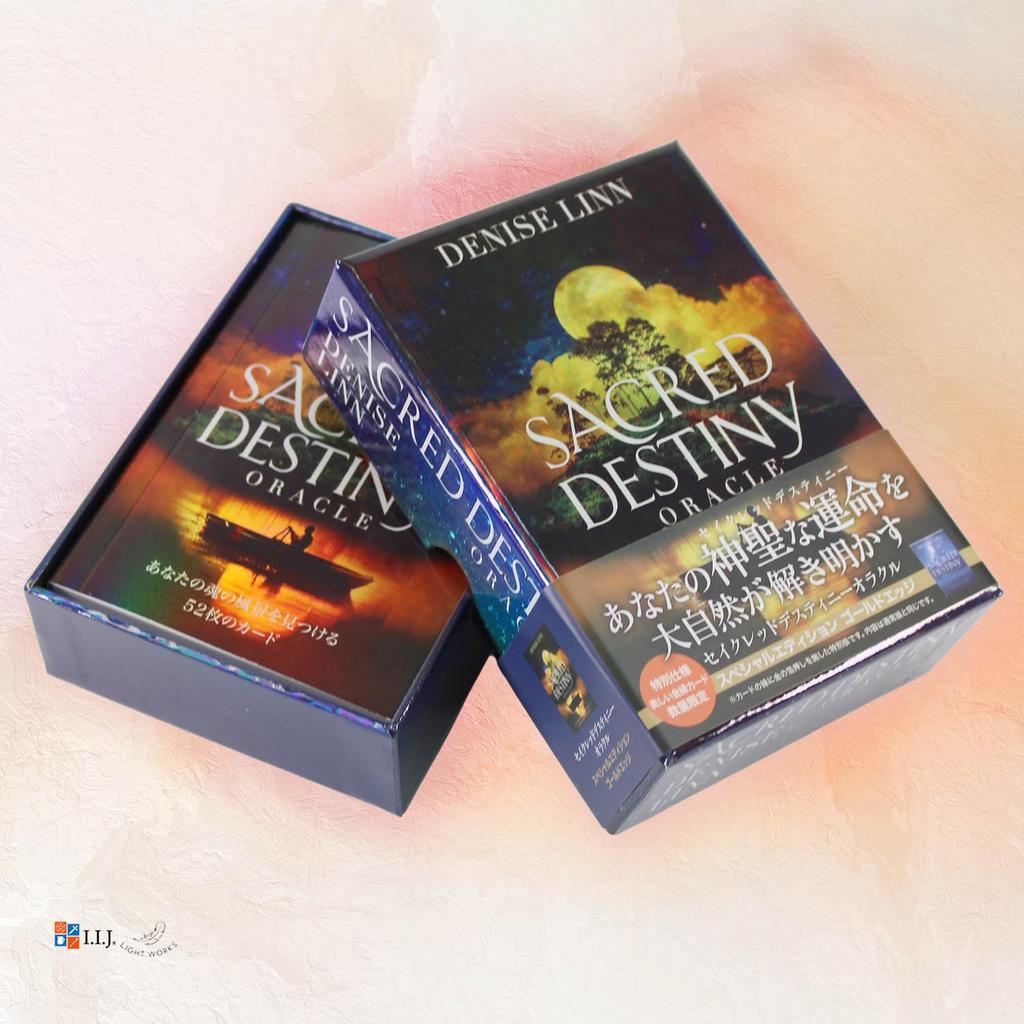 I.I.J Oracle Cards Sacred Destiny Oracle Special Edition Gold Edge Japanese Version Affirmation Fortune Telling with Japanese Instruction Manual