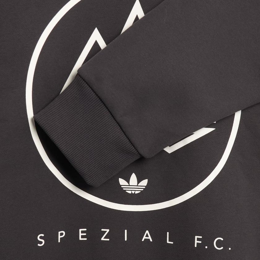 Adidas Spezial FC Sweatshirt Utility Black Men Tops Grey JE6091