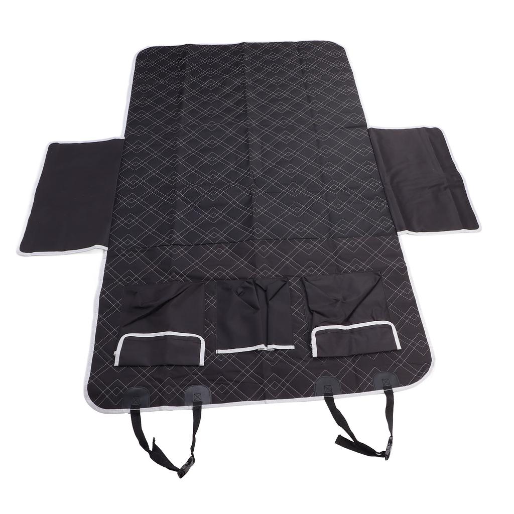 Pet Dog Cargo Liner Car SUV Seat Cover Mat with Storage Pocket Washable Hook and Loop Antiscratch