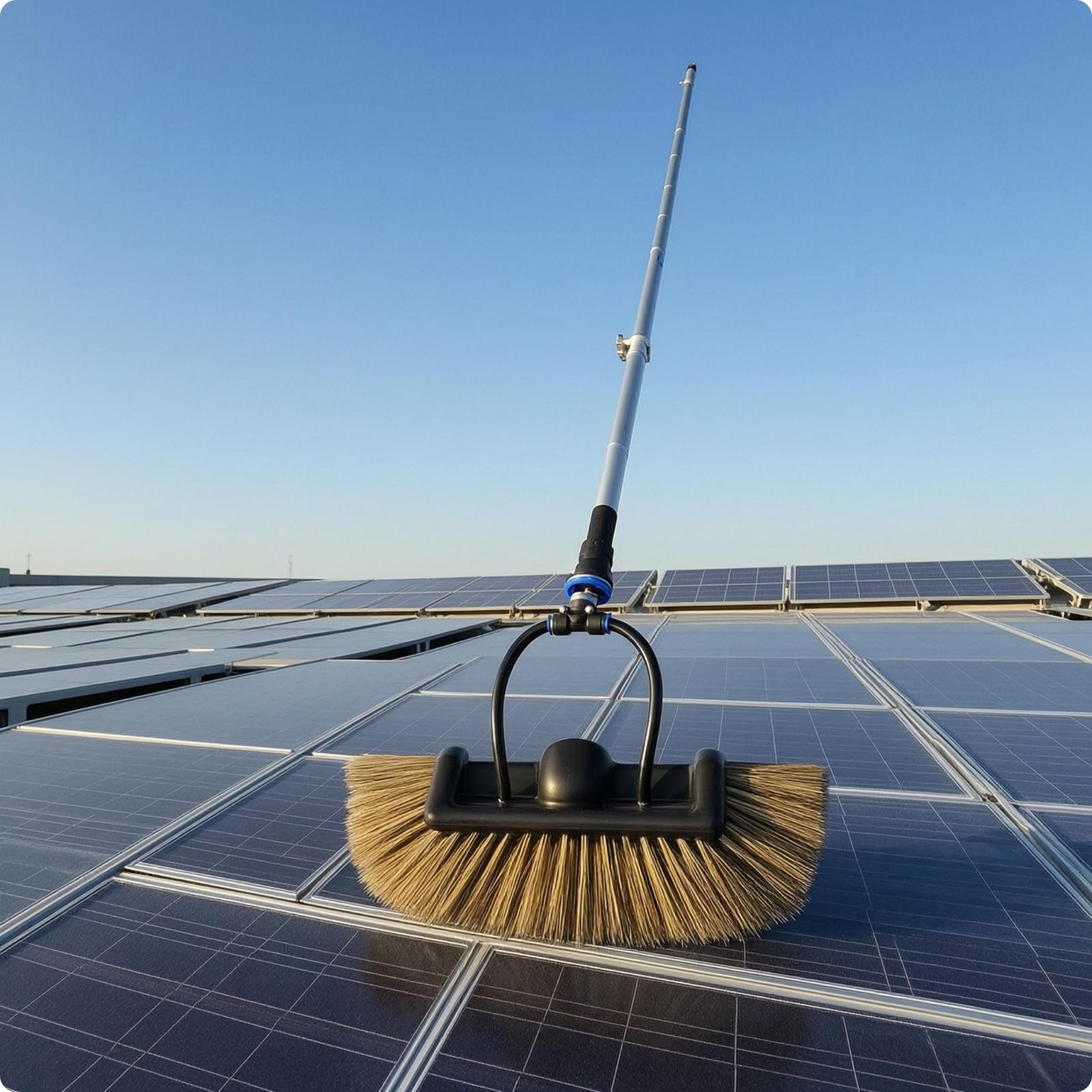 Telescopic Pole with Brush Extendable Cleaning