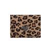 Portable Leopard Print Short Wallet Three-fold Large Capacity Coin Pouch Multiple Card Korean Style Card Bag Women