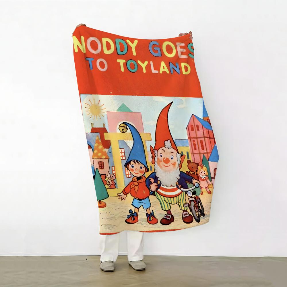 

Cartoon N Noddy Throw Soft Warm Flannel Fleece Throw Blanket for Sofa Bed Travel Home 75cmx90cm